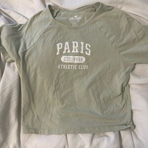 holister crop top green size medium